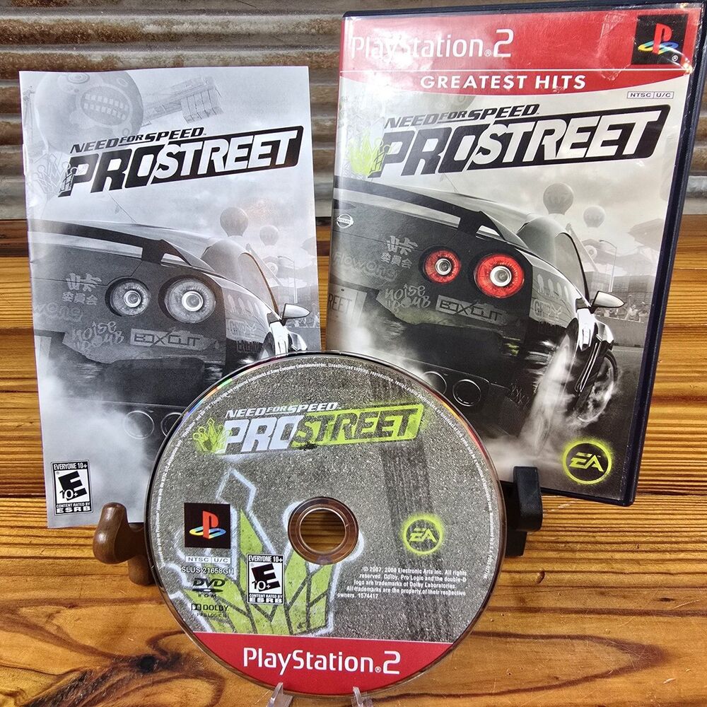 CIB NEED FOR SPEED PRO STREET GAME PS2 SONY PLAYSTATION 2 G-HITS Minty!!!!